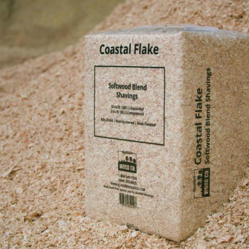 Pile of Coastal Wood Flakes | Softwood Blend Shavings | Klassen Wood Co.