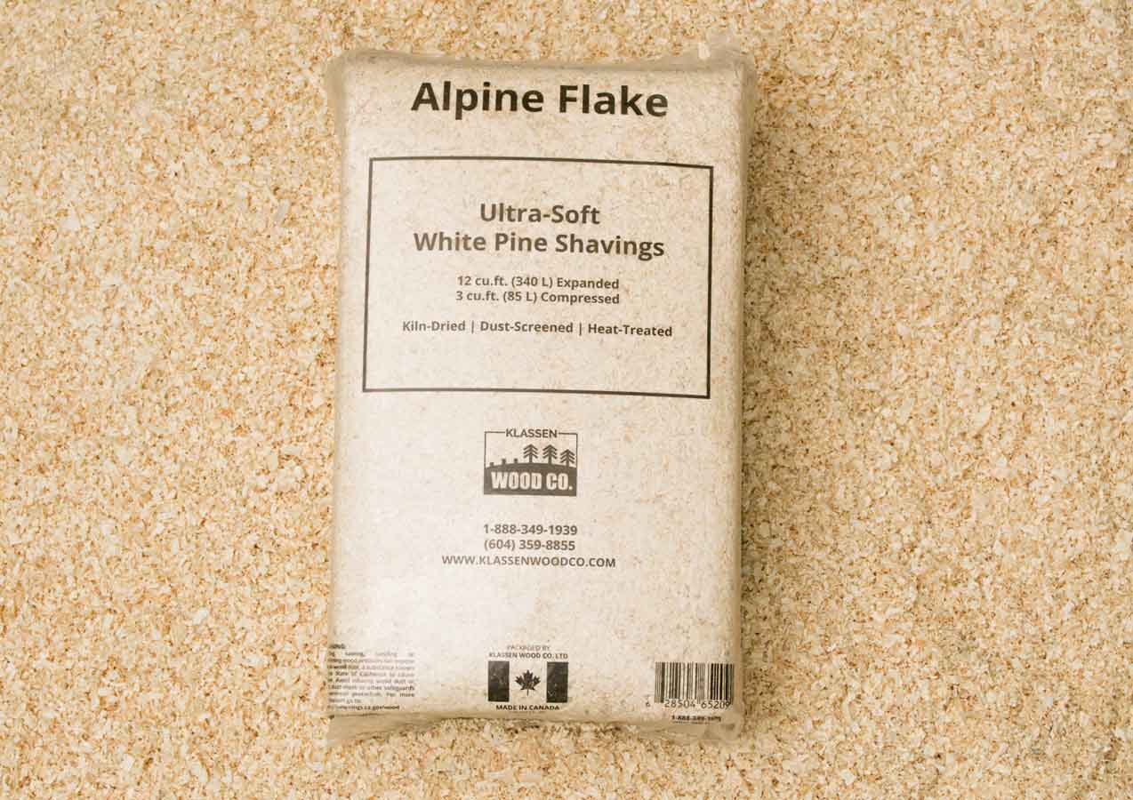 Alpine Wood Flake | Pine Shavings | Klassen Wood Co.